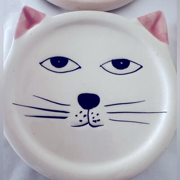 Cat coasters set of 4 cat lovers house warming gifts Mom gifts - Picture 1 of 5